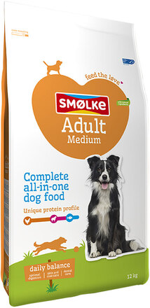 Smølke Adult Medium hundefôr - Dobbeltpakke: 2 x 12 kg