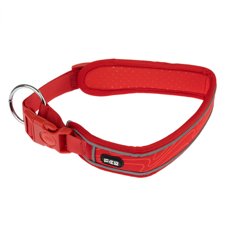 TIAKI Soft & Safe Halsbånd, rød - Str. XS: 25 - 35 cm halsvidde, B 40 mm