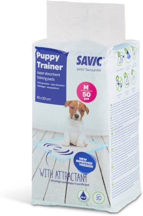 Savic Puppy Trainer matter - Dobbelpakke Medium: L 45 x B 30 cm, 2 x 50 stk