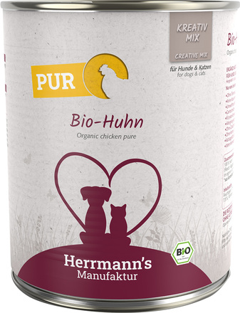 Ekonomipack: Herrmann's Ekologisk Pure Meat 24 x 800 g - Ekologisk kyckling