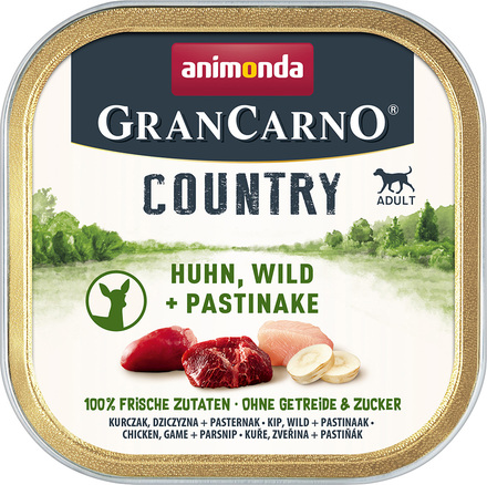 Animonda GranCarno Adult Country 22 x 150 g - Kyckling, vilt & palsternacka