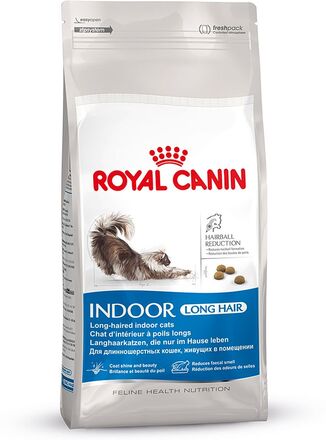 Økonomipakke: 2 store poser Royal Canin kattetørfoder - Indoor Long Hair (2 x 10 kg)