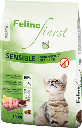 Porta 21 Feline Finest Sensible Grain Free - spannmålsfritt - 10 kg