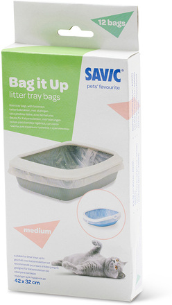 Savic Bag it Up Litter Tray Bags - Medium - 12 stk