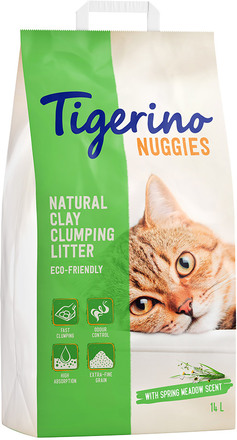 Tigerino Nuggies (Ultra) klumpströ - Fresh Scent - Ekonomipack: 2 x 14 l