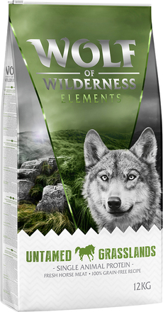 Wolf of Wilderness "Untamed Grasslands" hest – uten korn - 12 kg