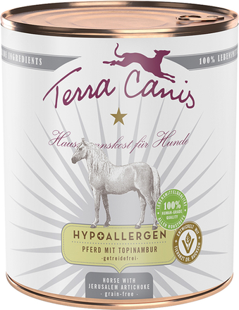 Terra Canis Hypoallergenic 6 x 800 g - Häst med jordärtskocka