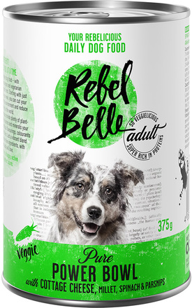 Ekonomipack: Rebel Belle 12 x 375 g - Pure Power Bowl - vegetariskt