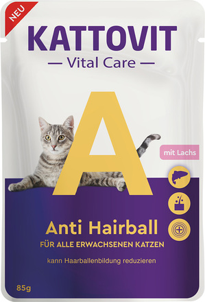 Kattovit Vital Care Anti Hairball mit Lachs - 85 g