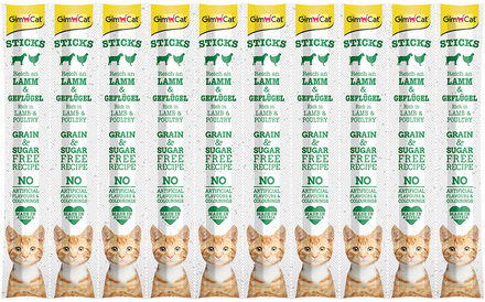 GimCat Sticks - Ekonomipack: Lamm & fjäderfä (30 st)