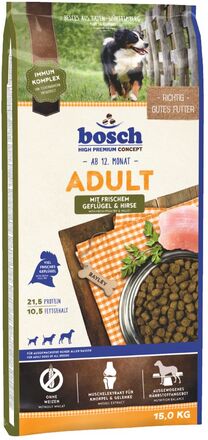 bosch Adult fjerkræ og hirse - 15 kg