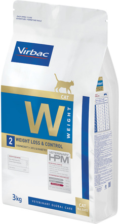 Virbac Veterinary HPM Cat Weight Loss and Control W2 (vekttap og vektkontroll for katter) - 3 kg