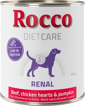Rocco Diet Care Renal Okse med kyllinghjerte & gresskar 800 g 12 x 800 g