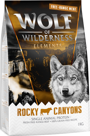 Wolf of Wilderness "Rocky Canyons" okse fra frittgående dyr – uten korn - 5 x 1 kg