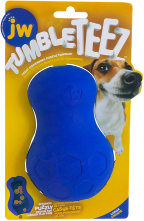 JW Tumble Teez Treat Toy - Stl. L, blå
