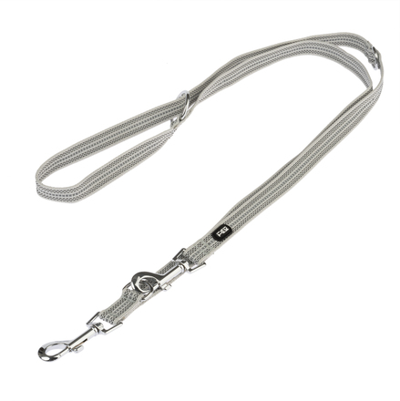 TIAKI Soft & Safe Halsbånd, grå - Passende line: 200 cm lang, 20 mm bred