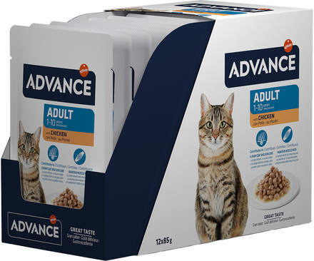 Advance Feline Adult Chicken - Ekonomipack: 24 x 85 g