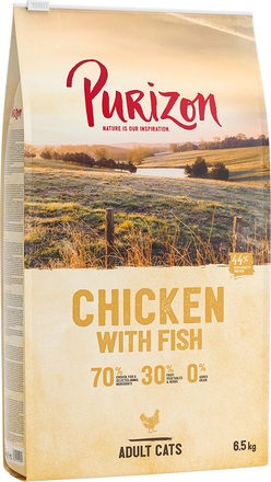 Ekonomipack: Purizon torrfoder 2 x 6,5 kg - Adult Chicken & Fish