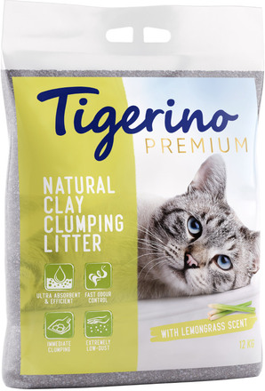 Tigerino Canada Style / Premium kattströ - Lemongrass - Ekonomipack: 2 x 12 kg