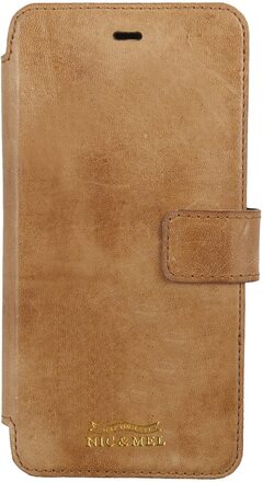 Slim Stan mobilplånbok i brunt läder till iPhone 6/7/8