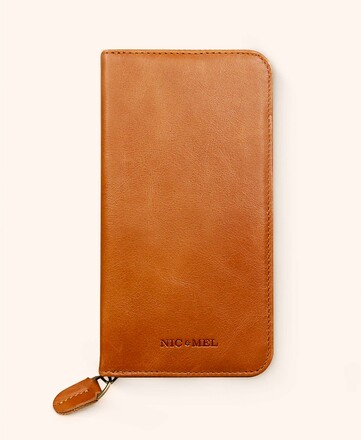 Greg plånboksfodral i brunt läder till iPhone Iphone 8 PLUS Black