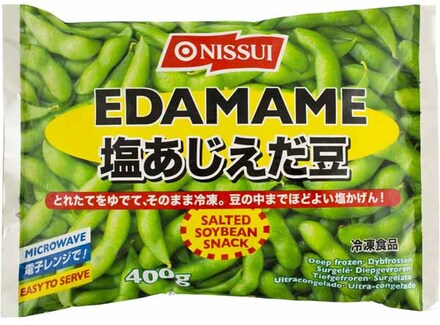 Nissui edamame bønner m. skal 400 g. (frostvare)