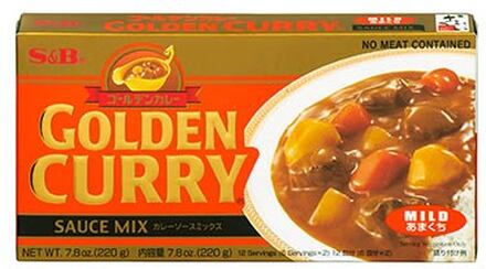 S&B golden curry sauce mix mild 220 g.