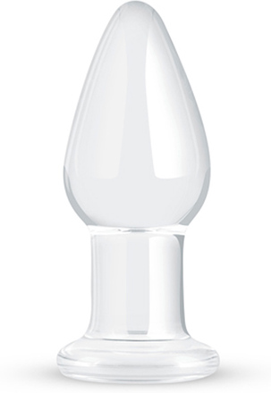 Gildo Clear Glass Buttplug 10cm Ø3,9cm Lasinen Anaalitappi