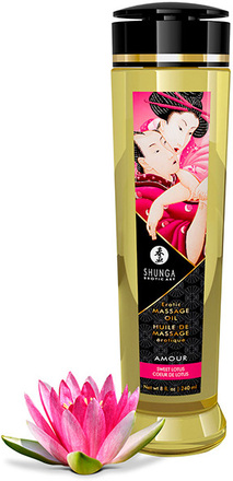 Shunga Massage Oil Amour Sweet Lotus 240ml Massageolja Lotus