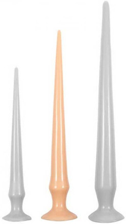 Long Dildo Tail Flex Flesh 43 cm Extra lång analdildo