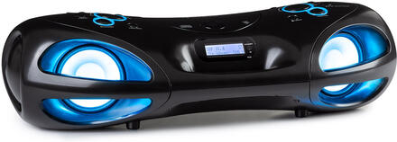 Spacewoofer DAB Boombox CD-spelare DAB+ VHF bluetooth fjärrkontroll LED