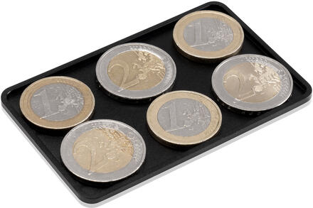 Coin Card för slim wallets myntförvaring aluminium