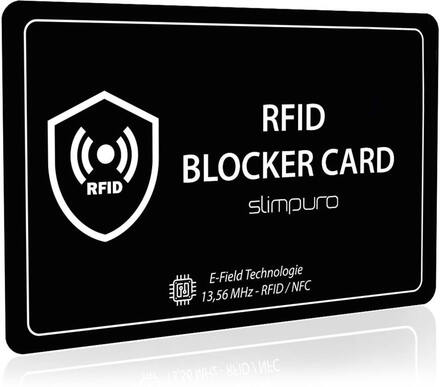 RFID Blocker-kort med störningssignal NFC ultratunnt kreditkortsformat