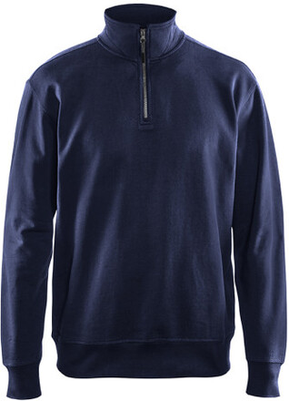 Sweatshirt half zip Marineblå
