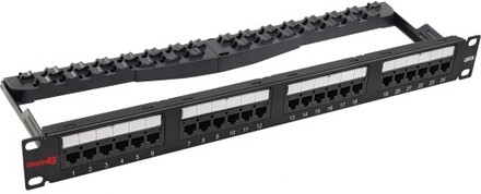 Simply45 Patchpanel Rack 24 Porte CAT6 UTP Loaded