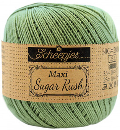 Scheepjes Maxi Sugar Rush Garn Unicolor 212 Sage Green