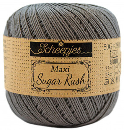 Scheepjes Maxi Sugar Rush Garn Unicolor 242 Metall Gr
