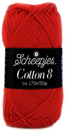 Scheepjes Cotton 8 Garn Unicolor 510 Rd