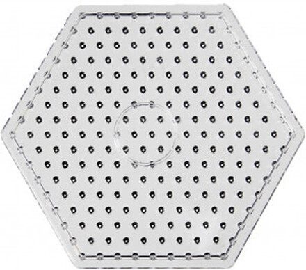 Prlplattor, klar, hexagon, JUMBO, 5 st./ 1 frp.