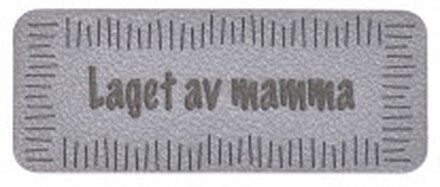 Norsk Label "Laget av Mamma" Imiterat lder Gr 5x2 cm - 1 st