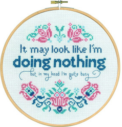 Permin Broderikit Doing Nothing 20cm