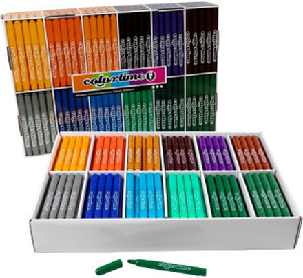 Colortime-pennor, kompletterande frger, spets 5 mm, 12x24 st./ 1 frp