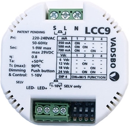 LED 9W Transformator Inkl. Dimmer