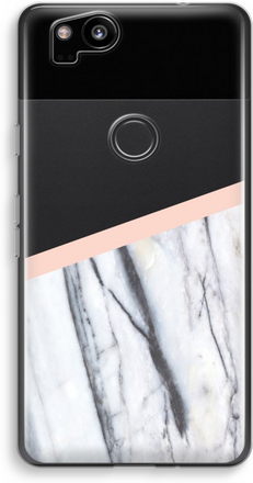 Google Pixel 2 Transparant Hoesje (Soft) - A touch of peach