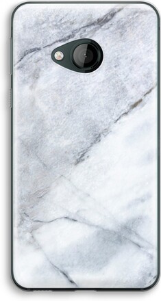 HTC U Play Transparant Hoesje (Soft) - Witte marmer