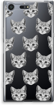 Sony Xperia XZ Premium Transparant Hoesje (Soft) - Kitten