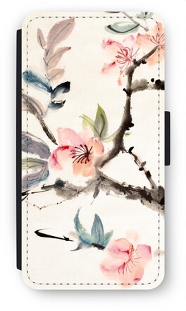 Motorola Moto G5 Plus Flip Hoesje - Japanse bloemen