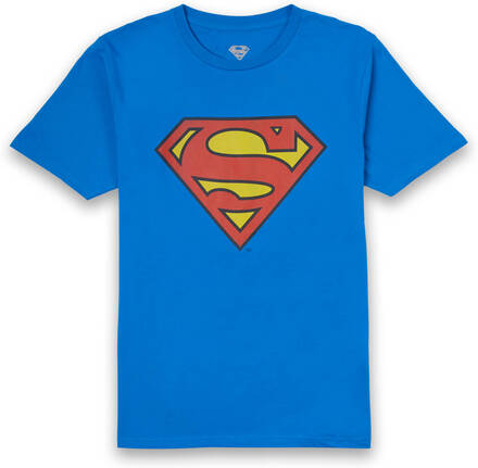 DC Originals Official Superman Shield Men's T-Shirt - Royal Blue - L