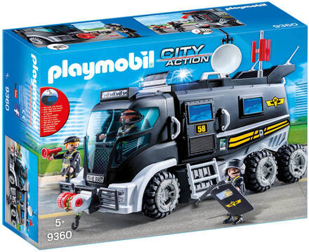 Playmobil City Action SWAT Truck with Working Lights and Sound (9360)