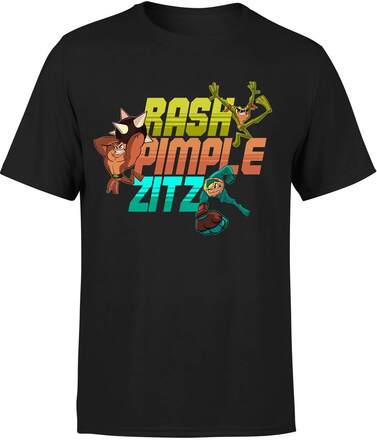 Battle Toads Rash Pimple Zitz T-Shirt - Black - XL